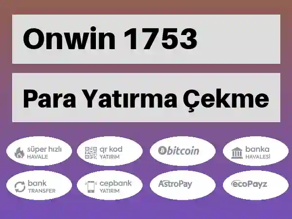 Onwin Mobil Para yatırma ve çekme 1753